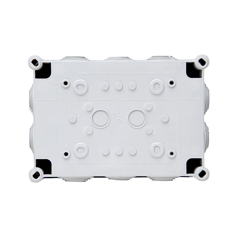 Kopp Abzweigkasten 102x152x65mm grau Ansicht von unten