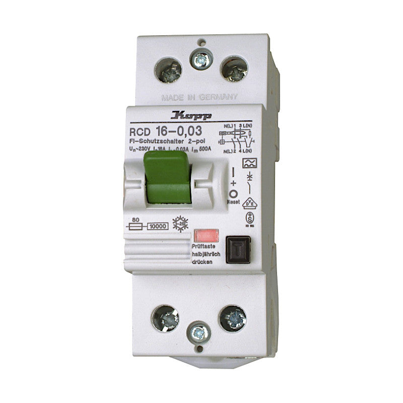 Kopp Green Electric FI-Schalter 2-polig 16A / 0,03A (751628083) TypA