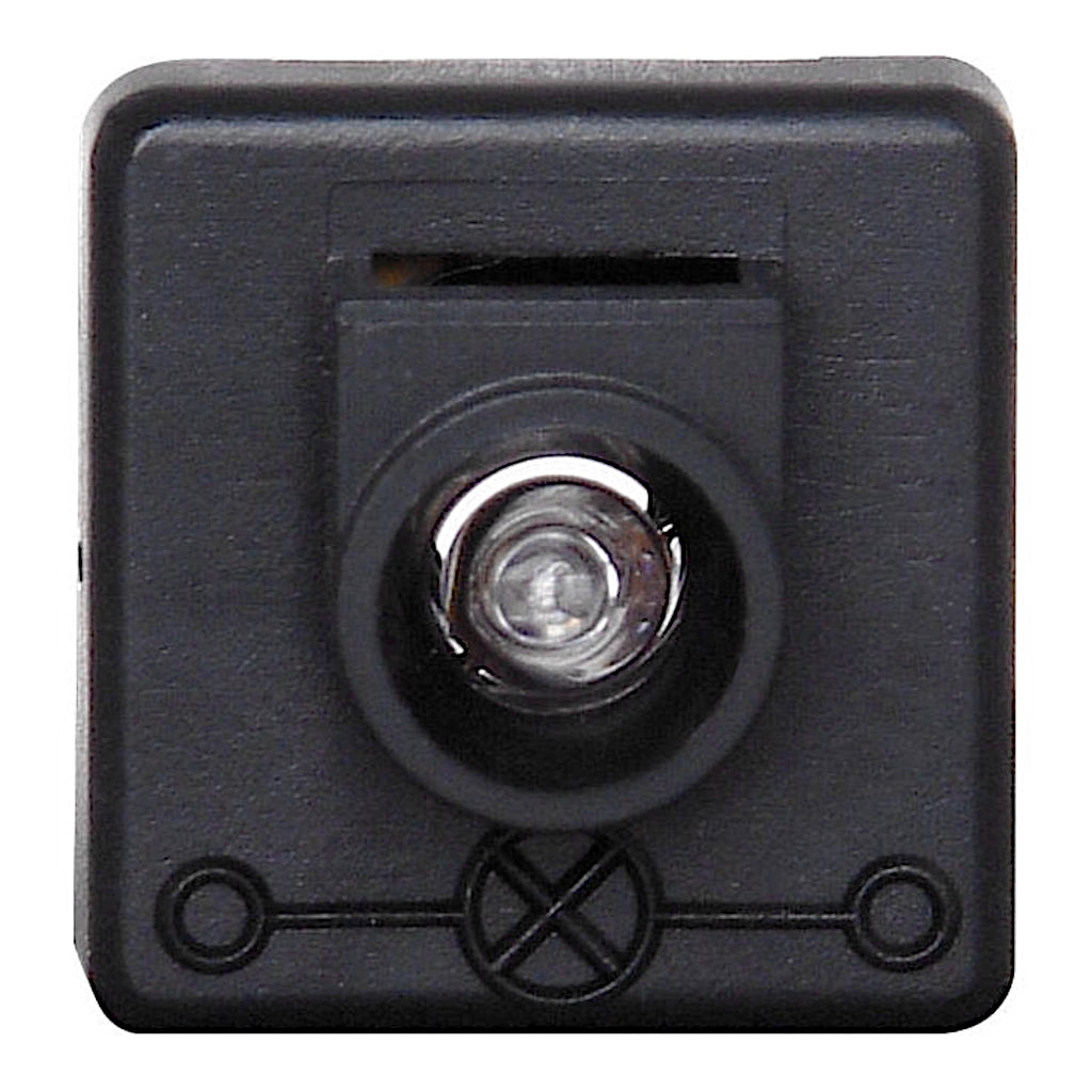 Kopp Glimmlampe zur Beleuchtung von Schaltersockeln (schwarz) Vorderansicht