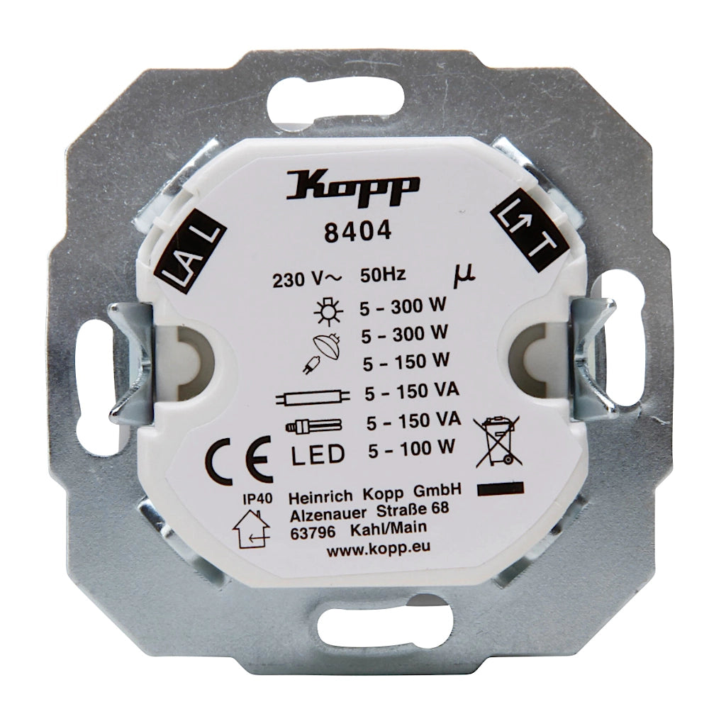 Kopp LED Bewegungsmelder Paris HK05 Athenis HK07 arktisweiß Rückansicht