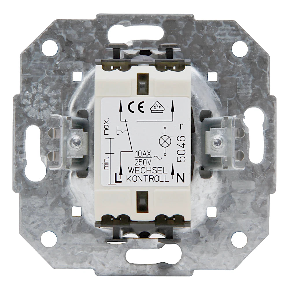 Kopp Athenis grau matt Kontrollschalter Rückansicht