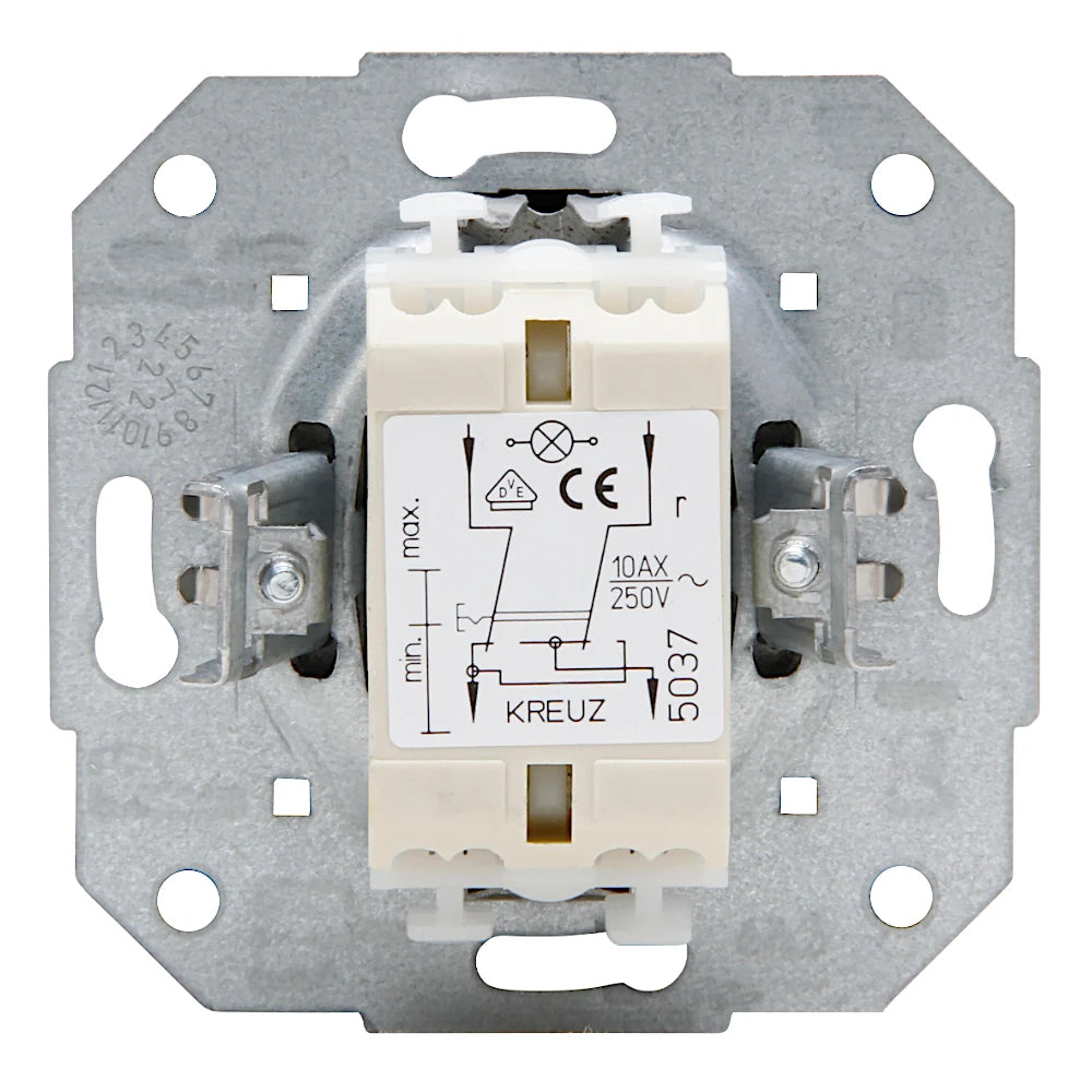 Kopp Venedig platin Kreuzschalter (600743086) Rückansicht