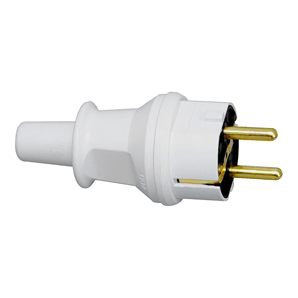 Kopp Kunststoff Stecker grau IP44 (173004009) Seitenansicht