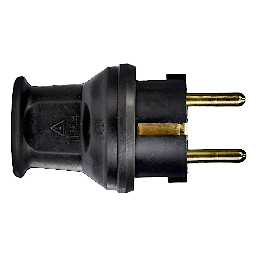 Kopp Kunststoff Stecker schwarz IP44 (179716005) Seitenansicht von oben