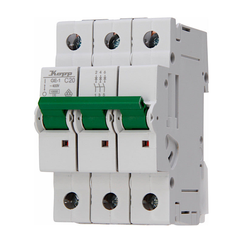 Kopp MCB Leitungsschutzschalter C20A 3-polig 722031078