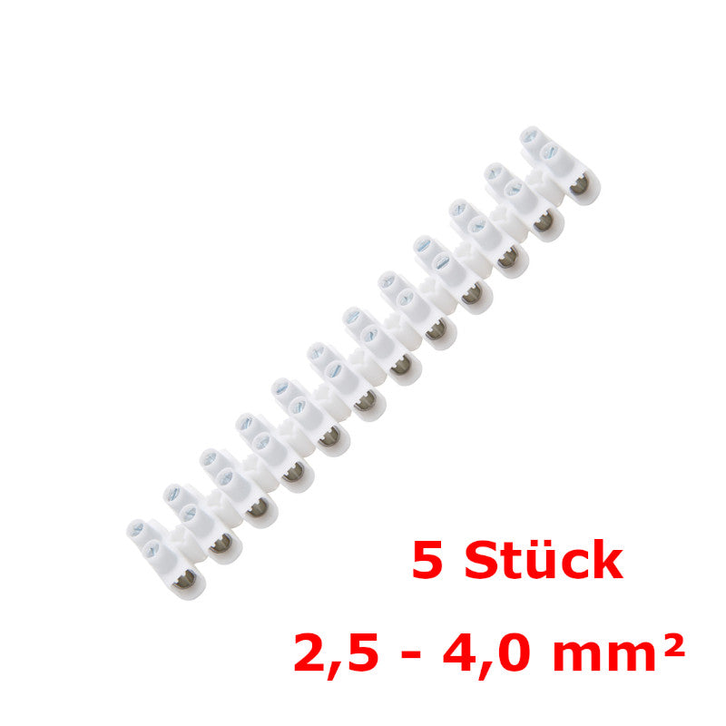 Kopp Lüsterklemme Ø2,5-4,0mm² weiß (342400087) | 5 Stück