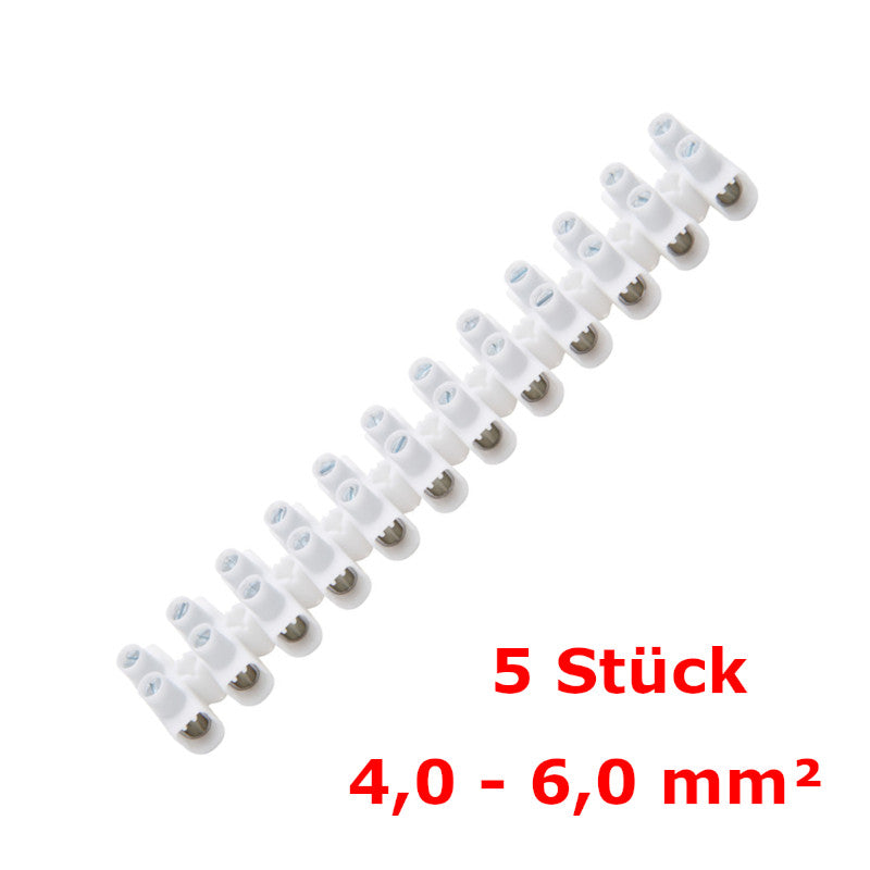 Kopp Lüsterklemme Ø4,0-6,0mm² weiß (343700087) | 5 Stück