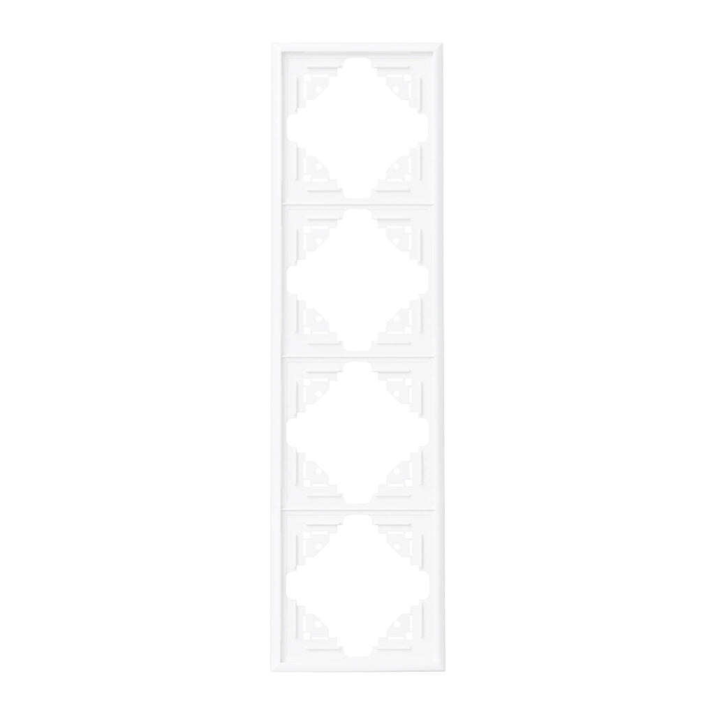 Kopp Malta arktisweiß Rahmen 4-fach (309413062) Vorderansicht senkrecht