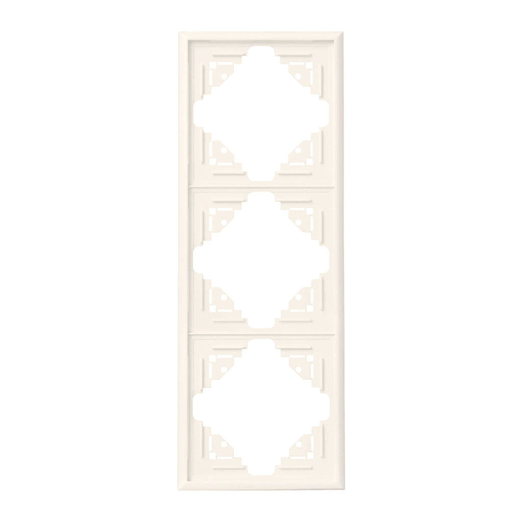 Kopp Malta (creme)weiß Rahmen 3-fach (309301060) Vorderansicht senkrecht