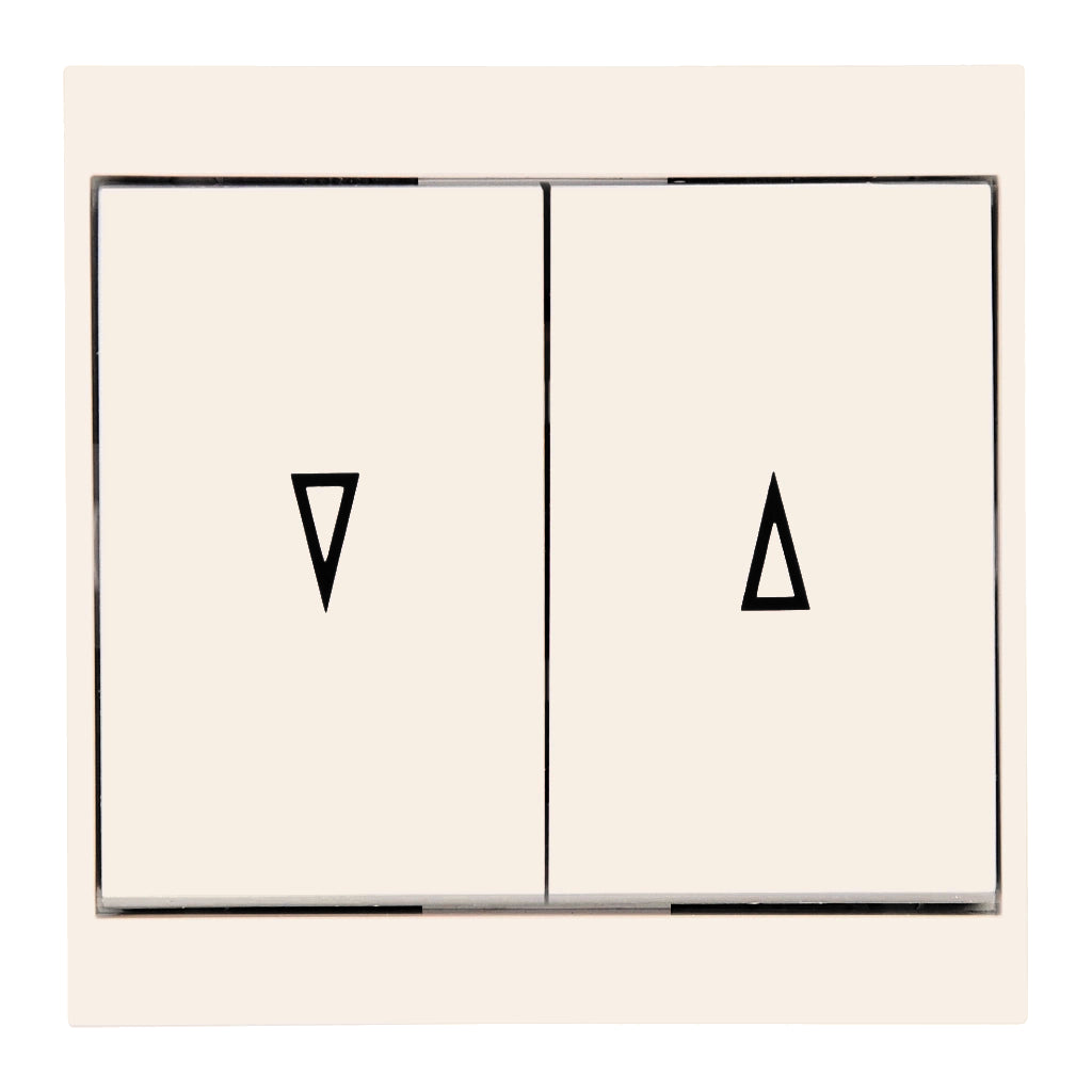 Kopp Malta (creme)weiß Jalousieschalter (621501085) Vorderansicht