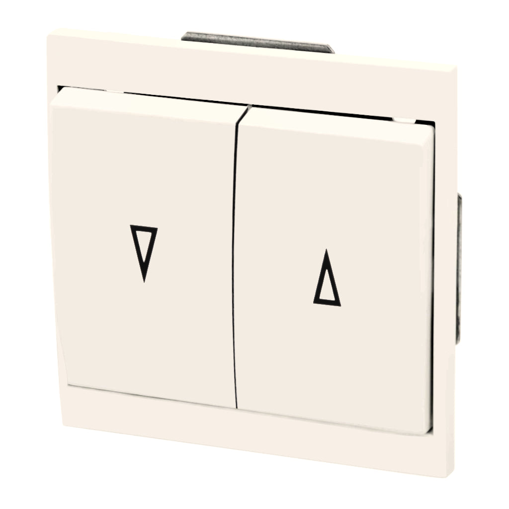 Kopp Malta (creme)weiß Jalousieschalter (621501085) Ansicht schräg