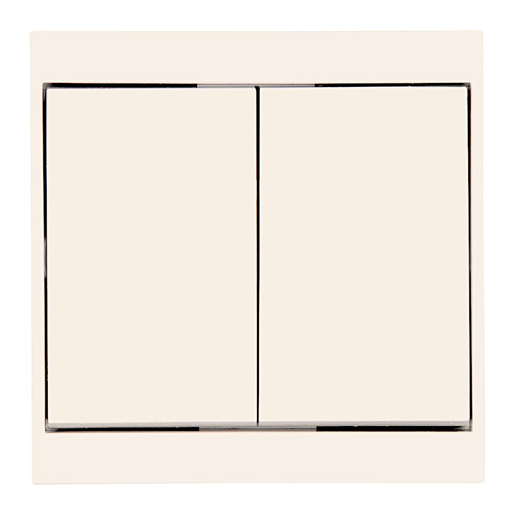 Kopp Malta (creme)weiß Serienschalter (620501084) Vorderansicht