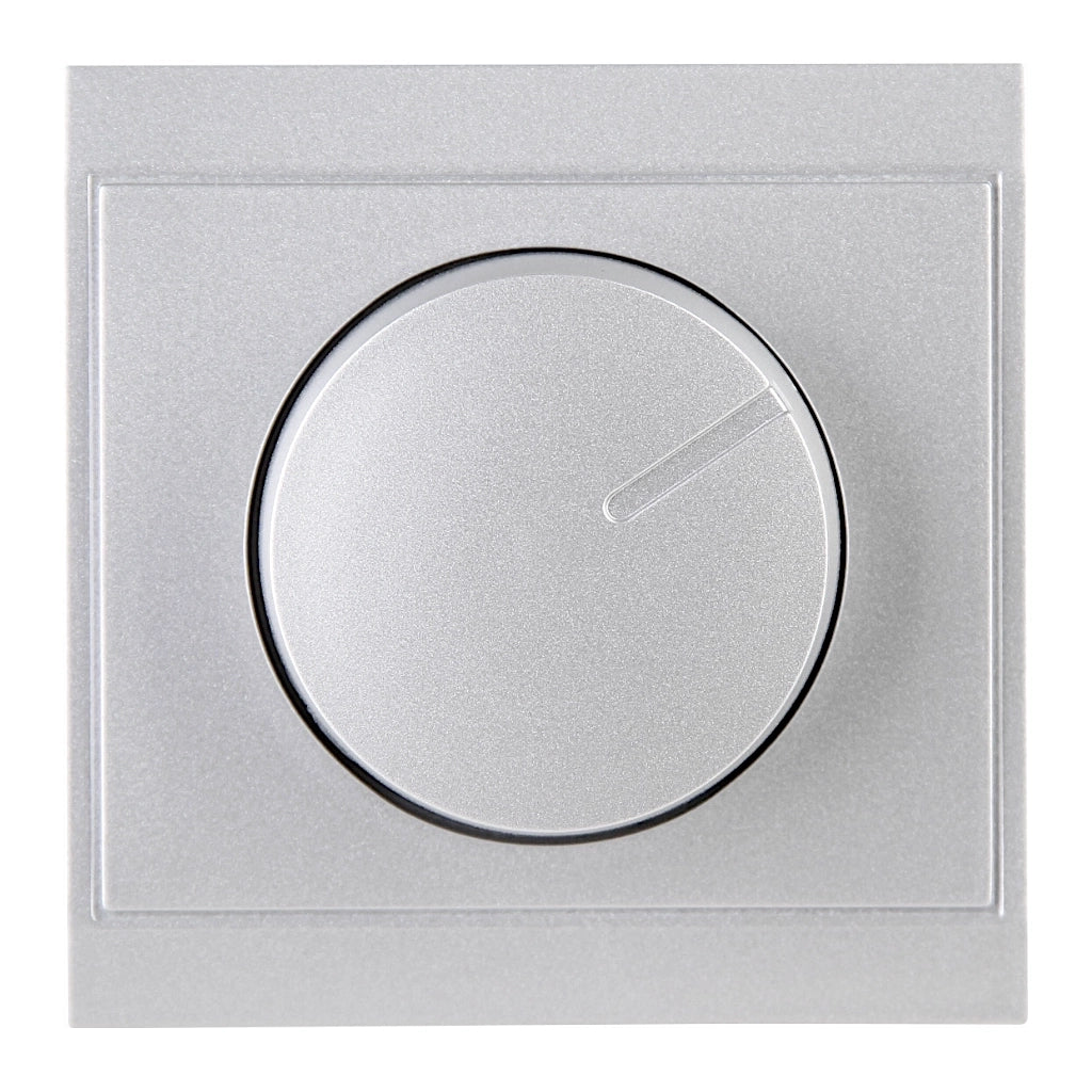 Kopp Malta silber Dimmer LED 3-35 Watt (843020085) Vorderansicht