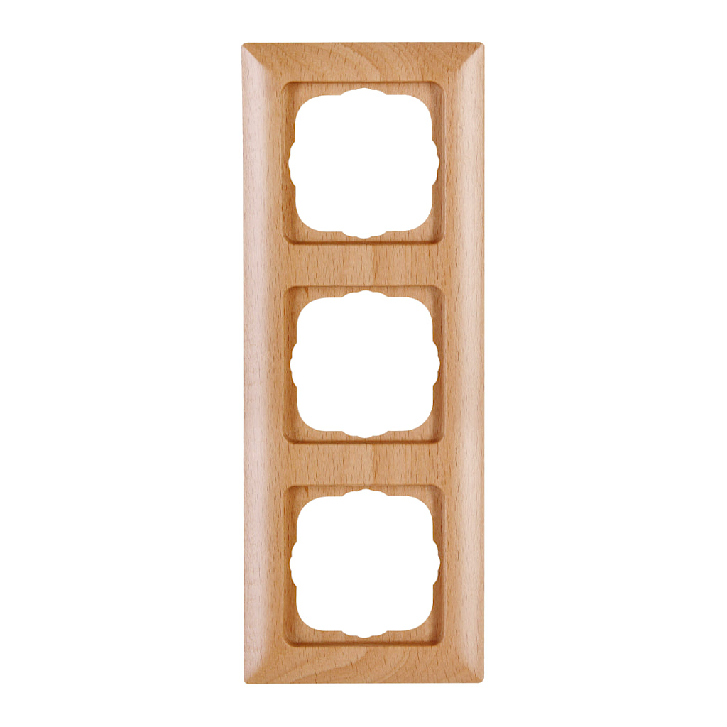 Kopp Milano Buche Rahmen 3-fach (306715060) Vorderansicht senkrecht