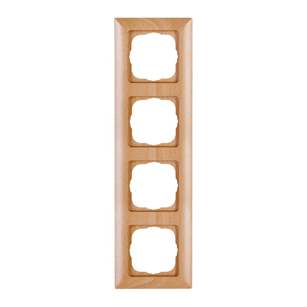 Kopp Milano Buche Rahmen 4-fach (306815063) Vorderansicht senkrecht