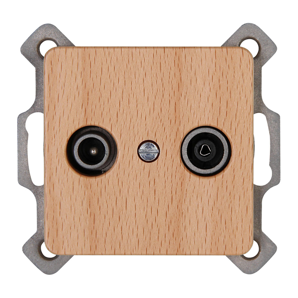 Kopp Milano Buche Antennendose TV/RF (917031089) Vorderansicht
