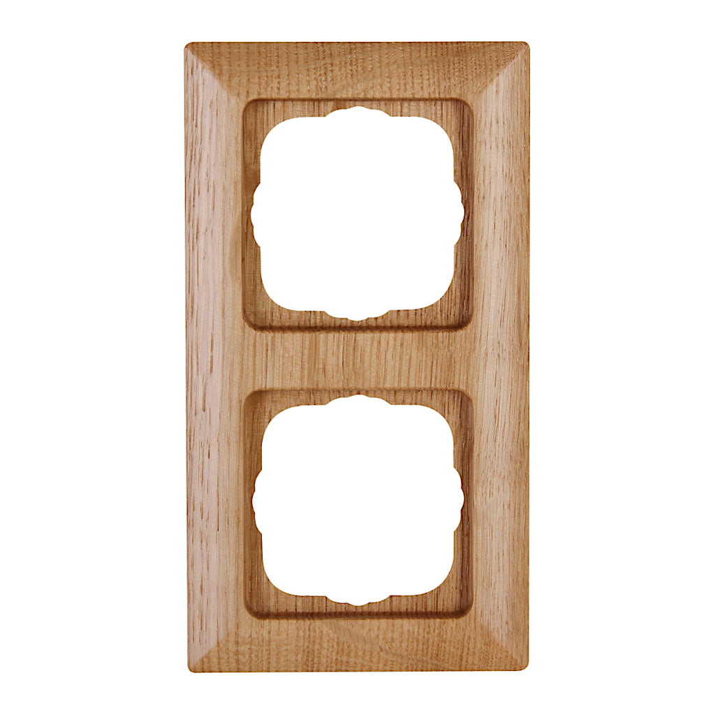 Kopp Milano Eiche Rahmen 2-fach (306630066) Vorderansicht senkrecht