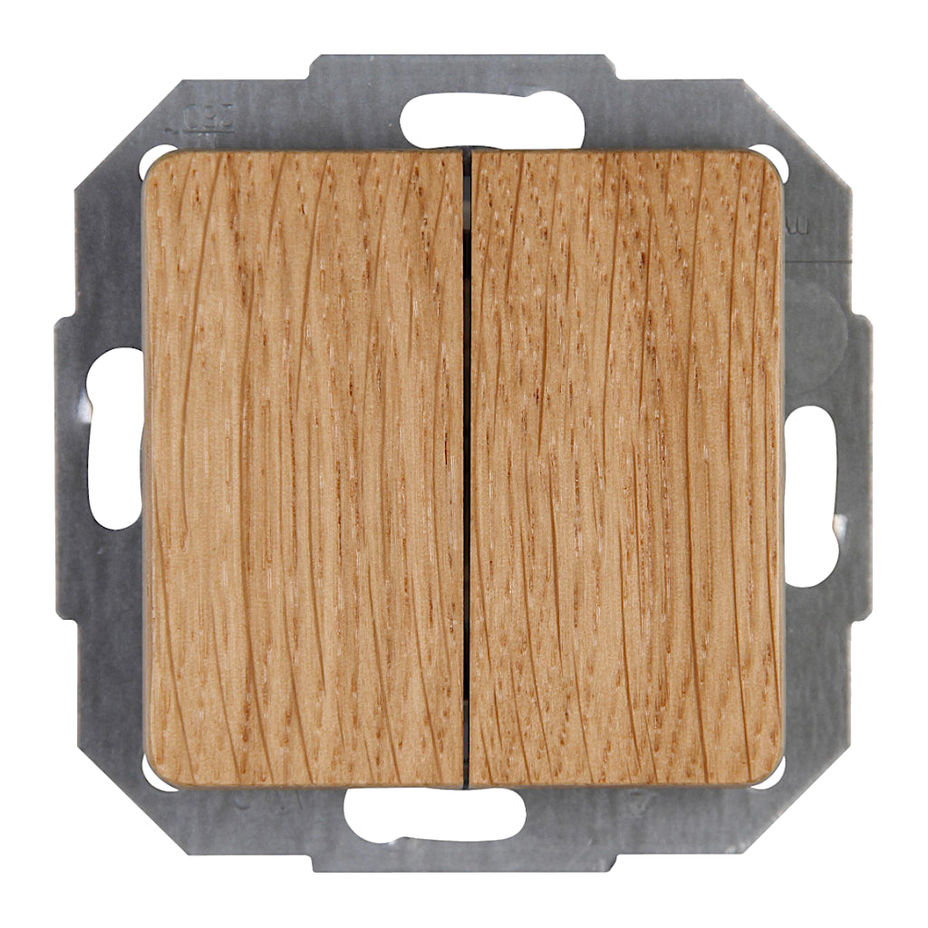 Kopp Milano Eiche Serienschalter (618530085) Vorderansicht