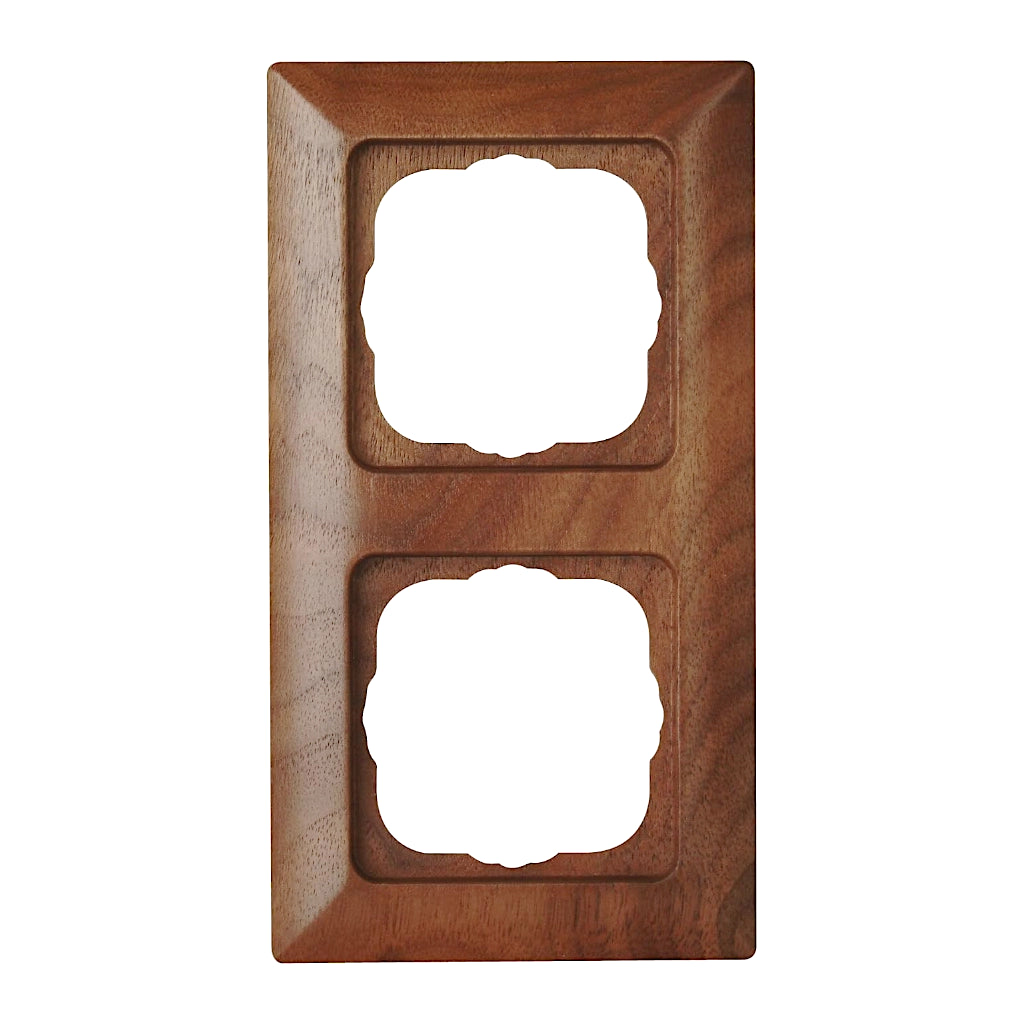 Kopp Milano Nussbaum Rahmen 2-fach (306635061) Vorderansicht senkrecht