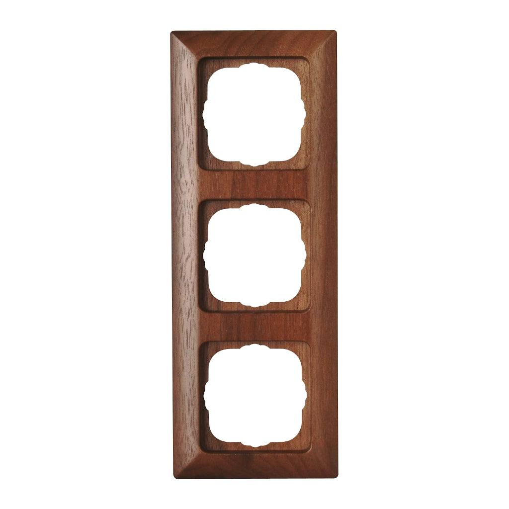 Kopp Milano Nussbaum Rahmen 3-fach (306735064) Vorderansicht senkrecht