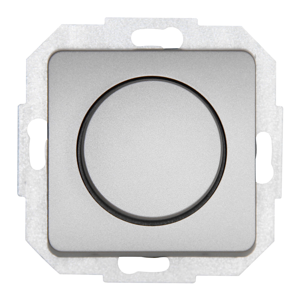 Kopp Milano stahl Dimmer für elektronische Trafos (801020085) Vorderansicht