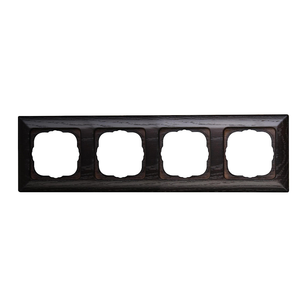 Kopp Milano Wenge Rahmen 4-fach (306837069) Vorderansicht waagerecht