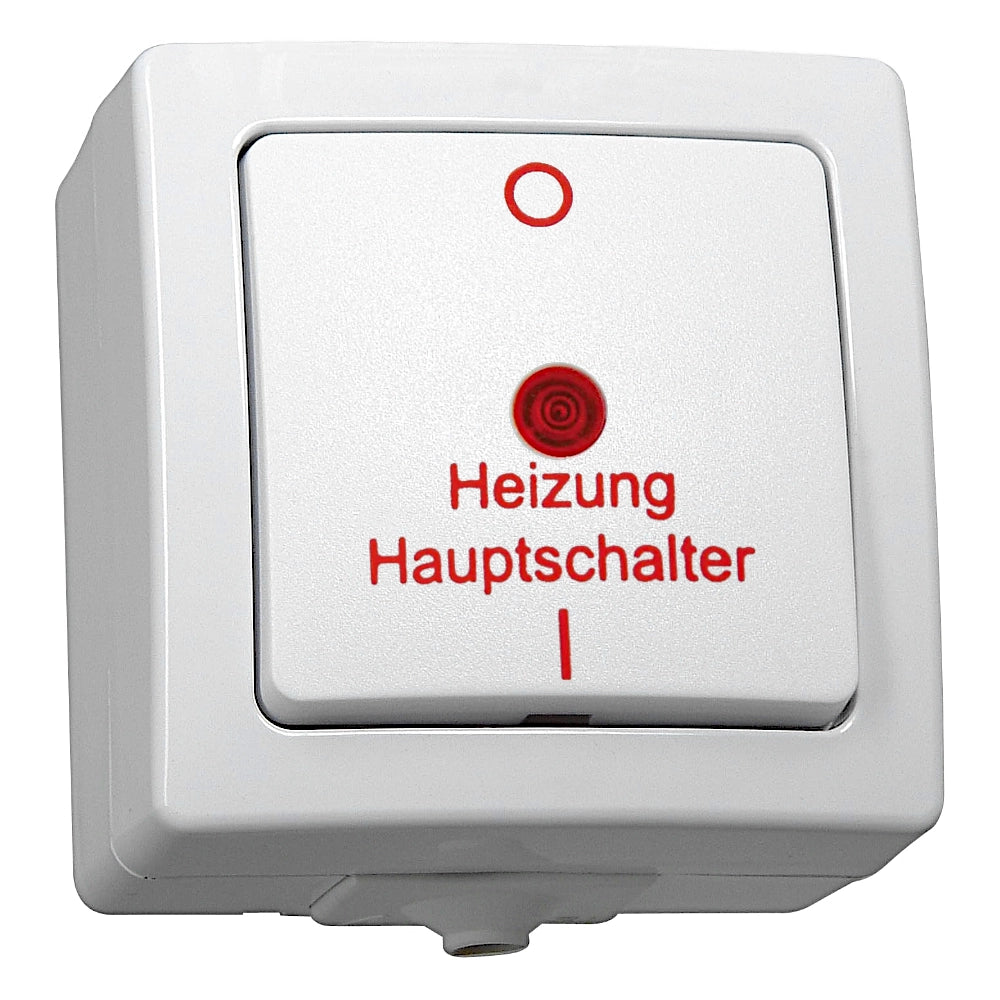 Kopp Nautic arktisweiß Heizungshauptschalter (565302003) Ansicht schräg von vorn