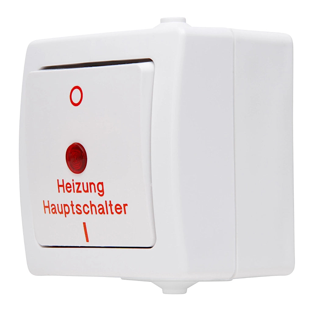 Kopp Nautic arktisweiß Heizungshauptschalter (565302003) Ansicht schräg von der Seite