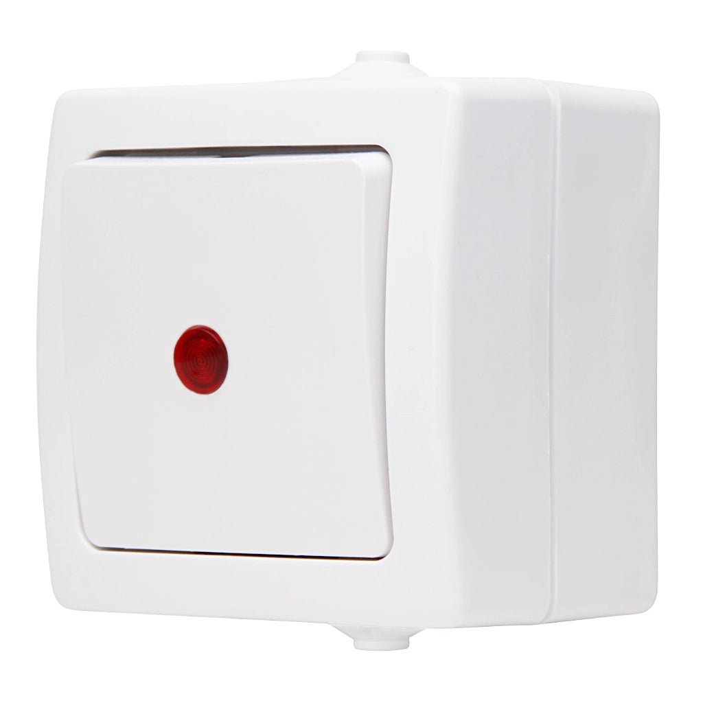 Kopp Nautic arktisweiß Kontrollschalter (566602003) Ansicht schräg von der Seite