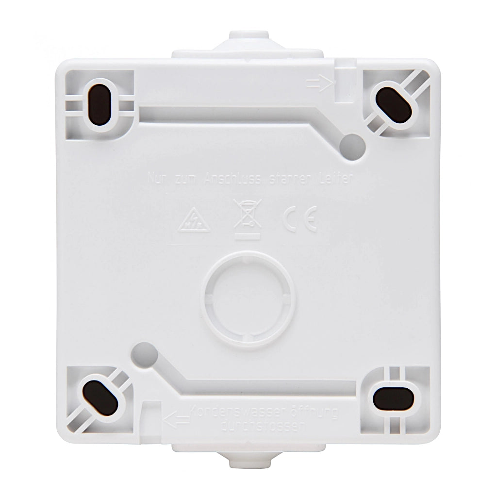 Kopp Nautic arktisweiß Kreuzschalter (565702005) Rückansicht