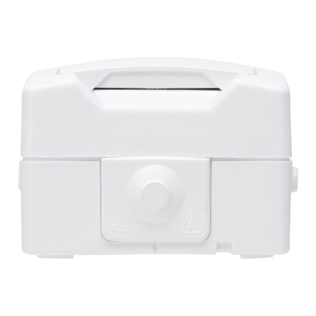 Kopp Nautic arktisweiß Steckdose mit Berührungsschutz 2-fach senkrecht (136902009) Ansicht von unten