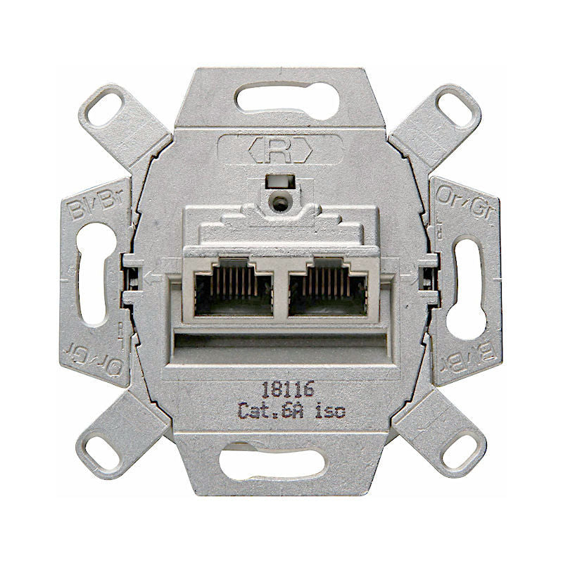 Kopp Netzwerkanschlussdose Cat.6a (920100183) Frontansicht