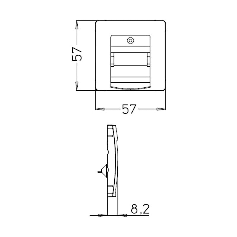 Kopp Paris cremeweiß Abdeckung UAE (326101082) Abmessungen