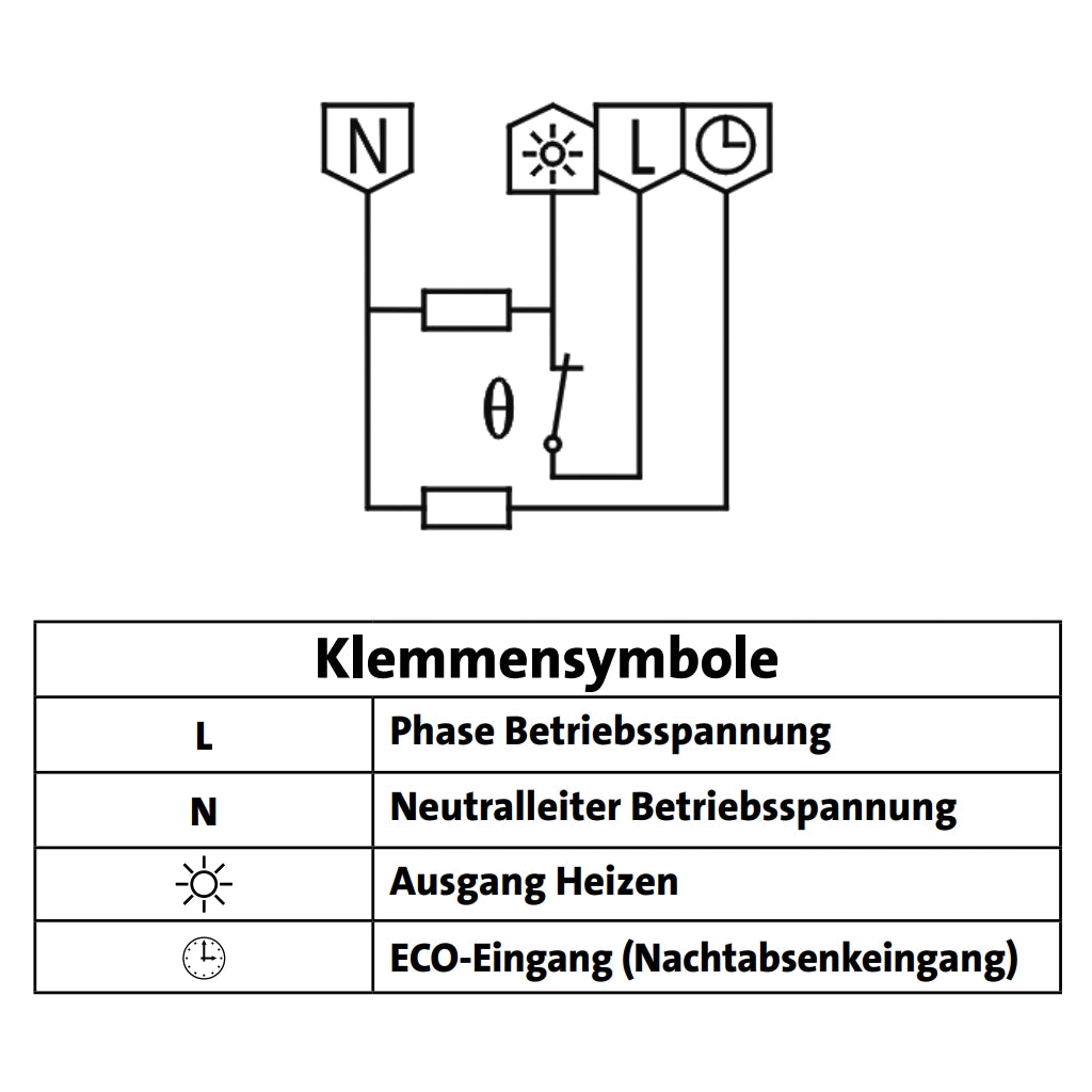 Kopp Malta Raumtemperaturregler „Öffner” Schaltplan