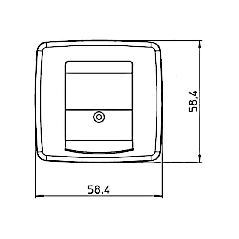 Kopp Rivo anthrazit Abdeckung TAE Abmessungen