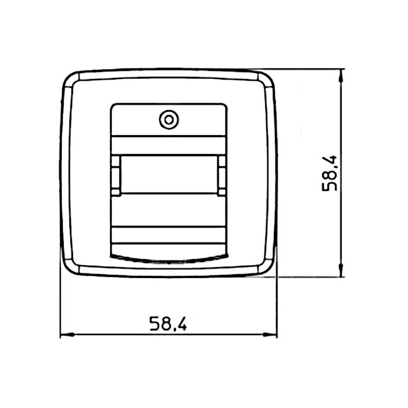 Kopp Rivo cremeweiß Abdeckung UAE Abmessungen