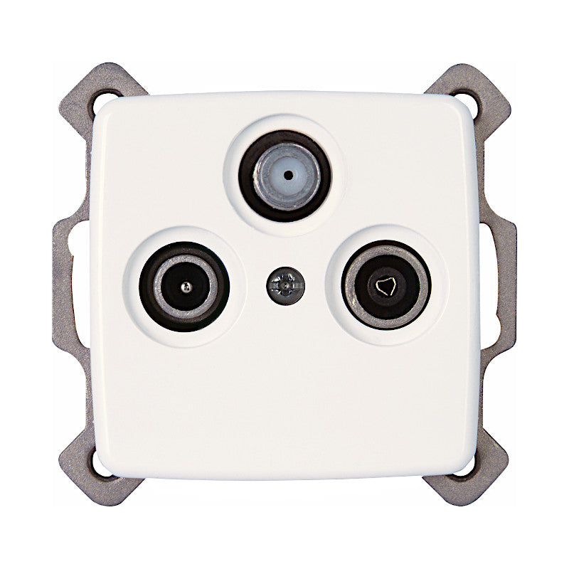 Kopp Rivo reinweiß Antennendose SAT/TV/RF (923017084)