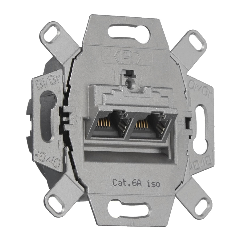 Kopp Netzwerkanschlussdose Cat.6a (920100183) Ansicht schräg von vorn