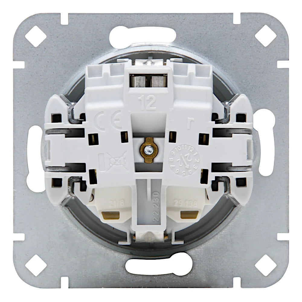 Kopp Athenis grau matt Steckdose Rückansicht