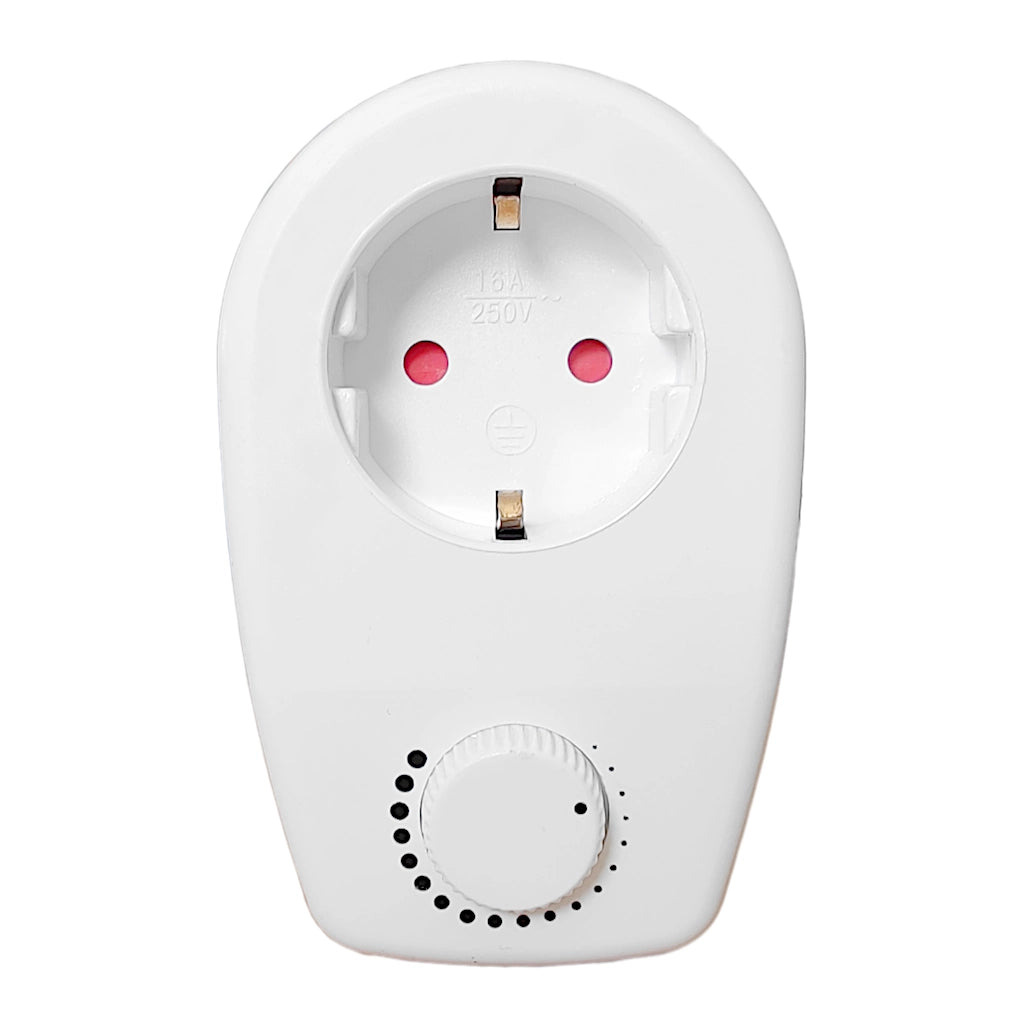 Kopp Steckdosenadapter mit Dimmer weiß (470122086) Vorderansicht