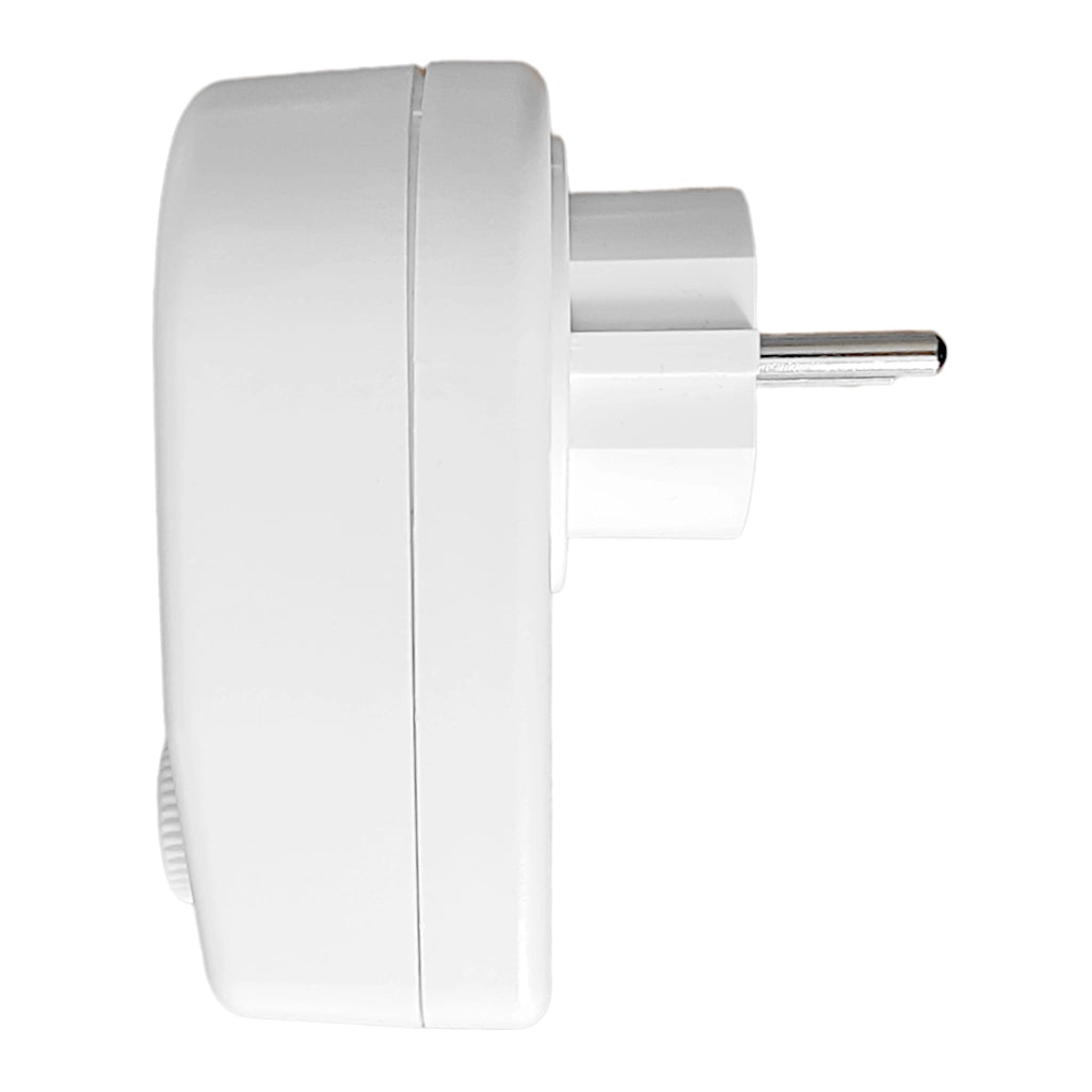 Kopp Steckdosenadapter mit Dimmer weiß (470122086) Seitenansicht