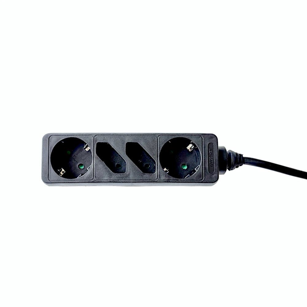 Kopp Steckdosenleiste 2+2-fach schwarz Ansicht von oben