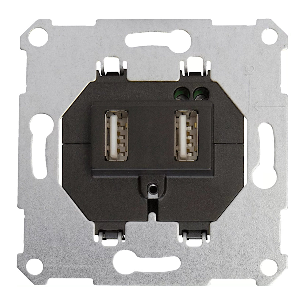 Kopp USB Ladesteckdose 1400 mA (296101185) Vorderansicht