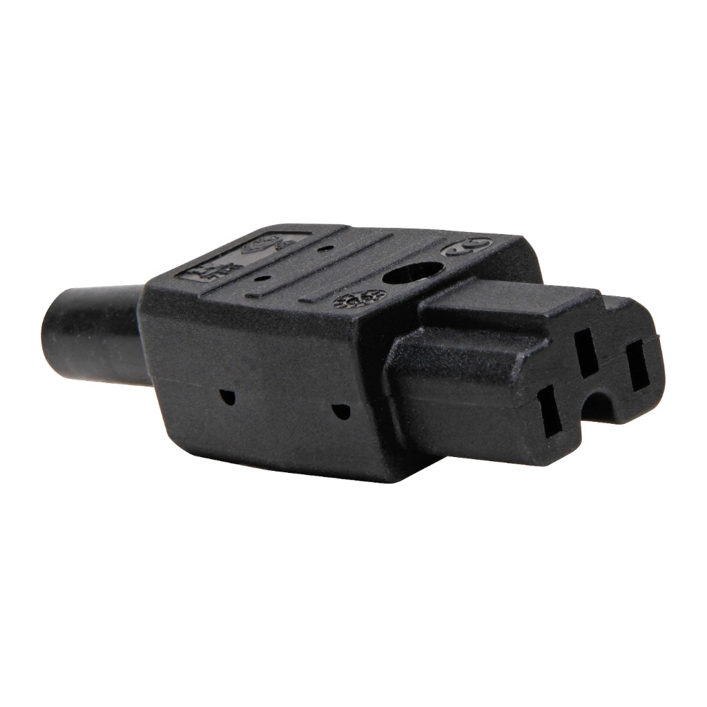 Kopp Heißgerätestecker / Warmgerätestecker schwarz 181505000 Seitenansicht