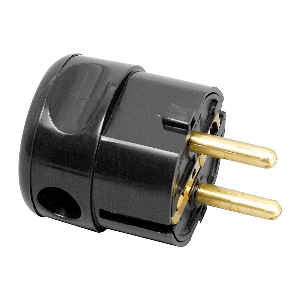 Kopp Winkelstecker in schwarz (178505000) Seitenansicht