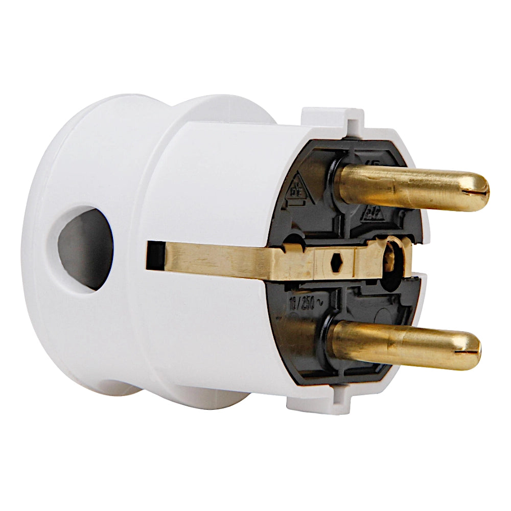 Kopp Winkelstecker in weiss (178502007) Ansicht schräg von vorn