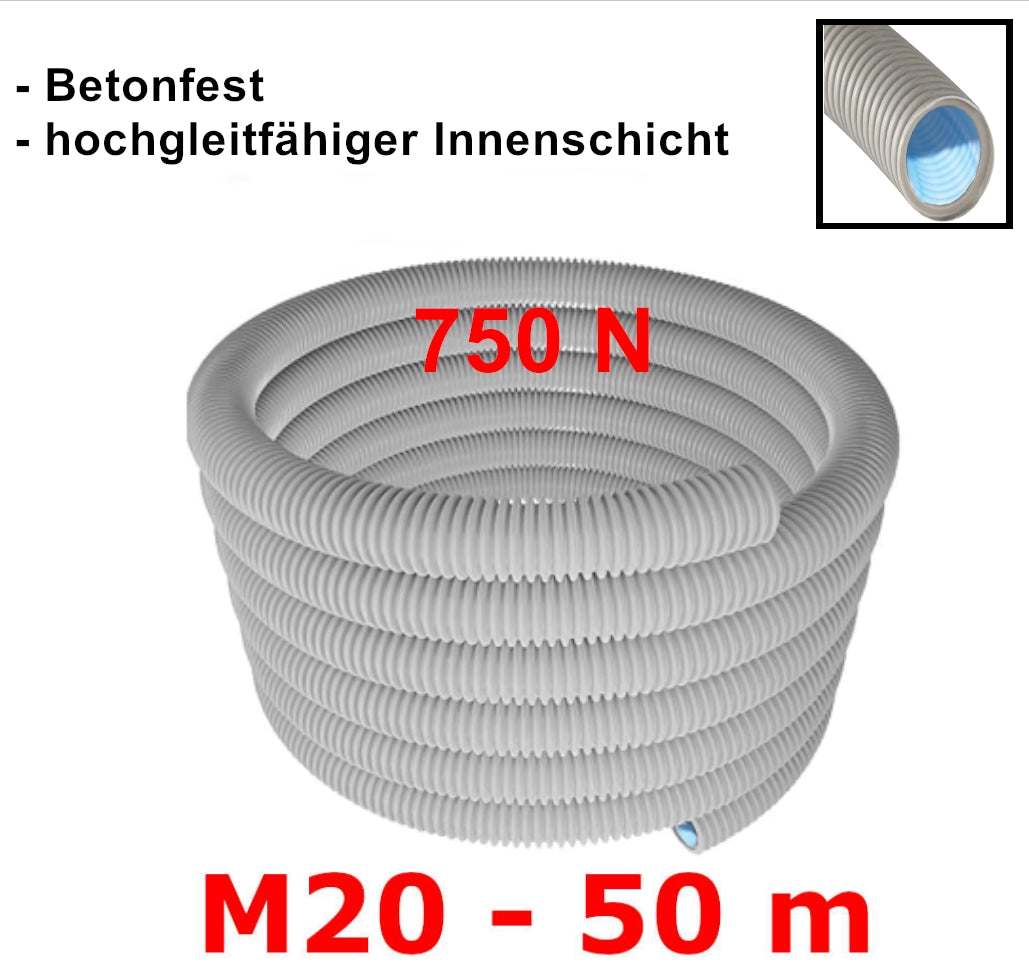 Leerrohr betonfest M20 750N | 50m