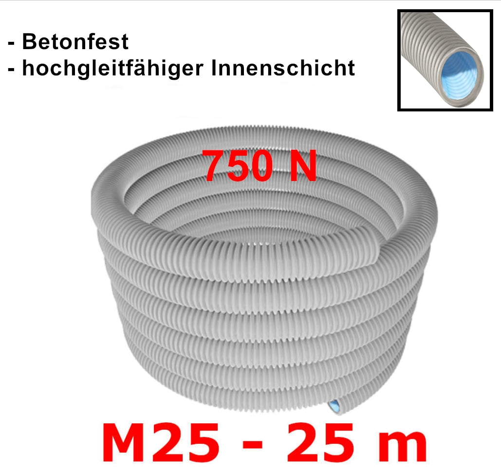 Leerrohr betonfest M25 750N | 25m