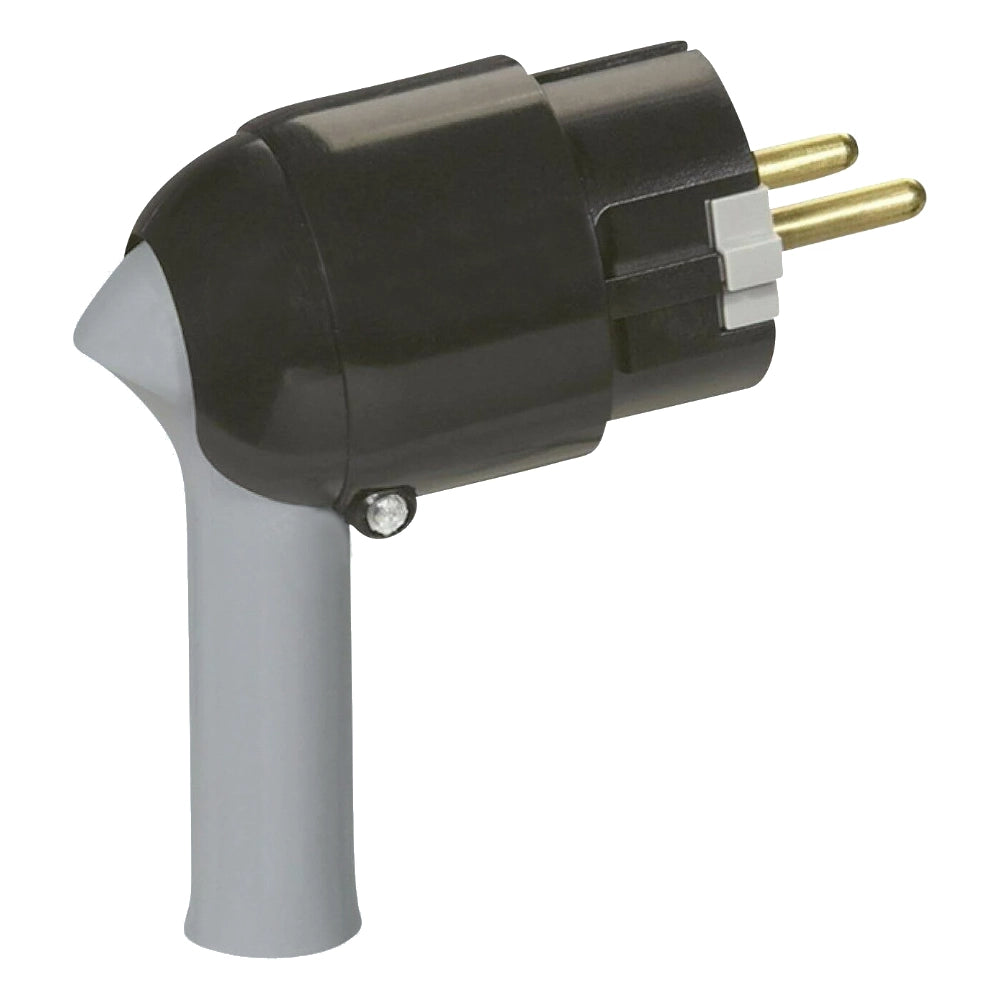 Legrand Stecker mit Schnellabzug schwarz/grau (050176)