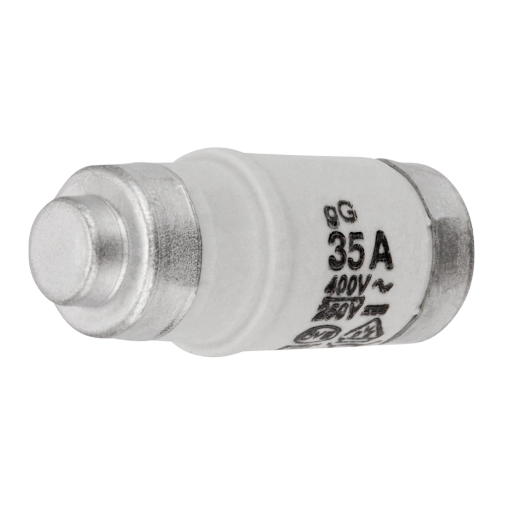 NEOZED Sicherungen 35A D02 E18 schwarz - Ansicht liegend